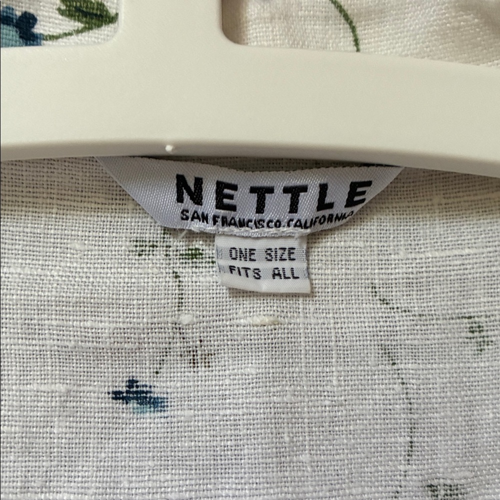 Nettle Studios Boxy Collared Top Floral One size fits all - Picture 3 of 6
